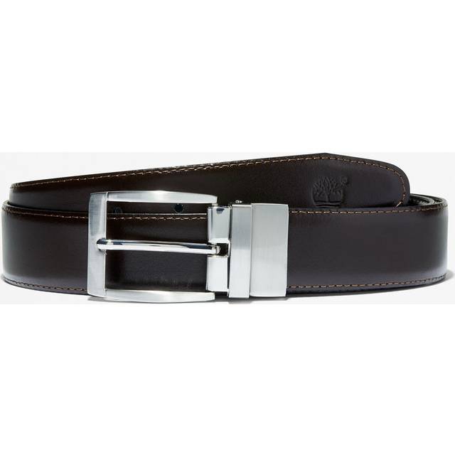 Timberland - Bay Ridge 35mm Classic Reversible Leather Belt for Men in Dark Brown, Man, Brown, Size: L