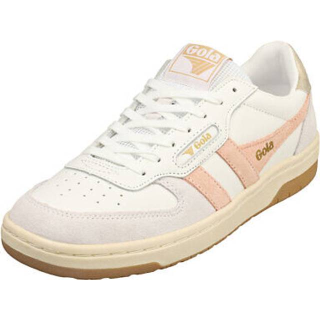 (8) Gola Hawk Womens Fashion Trainers in White Pink