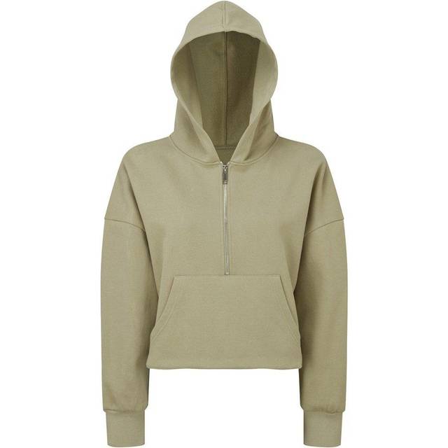 TriDri Womens Half Zip Hoodie - Sage Green - 10