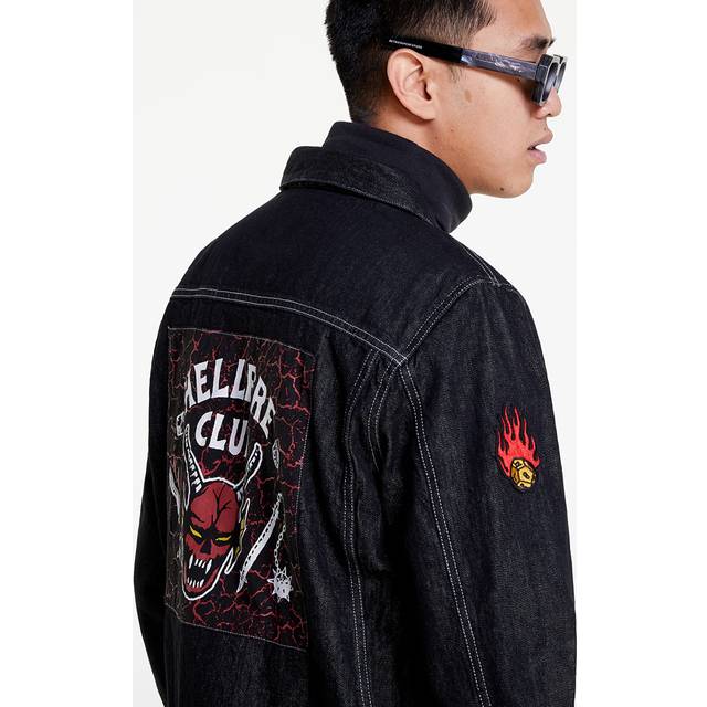 Vans x Stranger Things - HFC Jean Black - Jacket - black - M - Shell: 100% Cotton, Lining: 65% Polyester, 35% Cotton,Denim