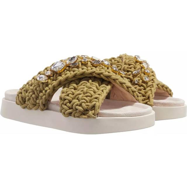 INUIKII WOVEN STONES SLIPPER - KHAKI