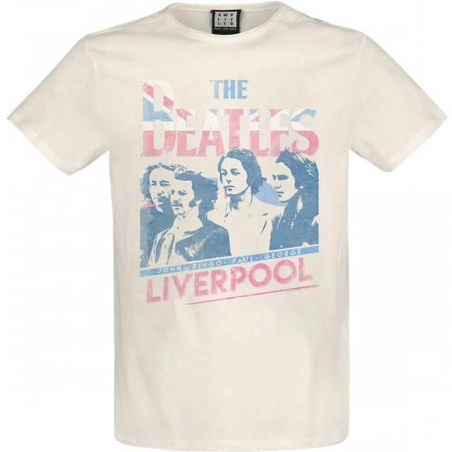 Förstärkt unisex vuxen Liverpool 2nd Edition The Beatles T-shirt XXL vit