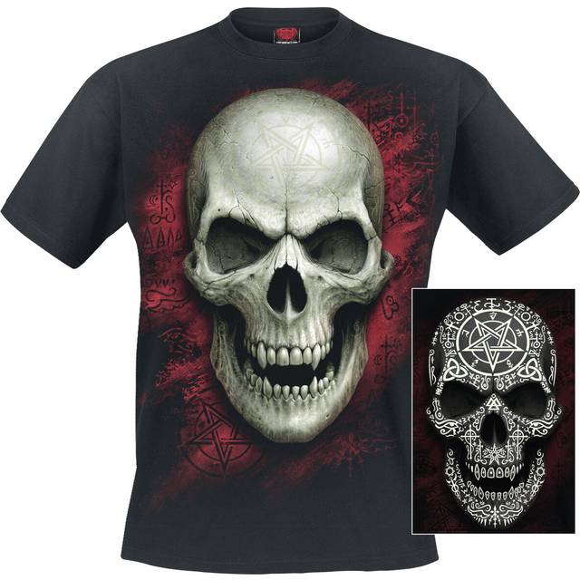 Spiral Gothic runes - Glow in the dark T-Shirt black - XXL