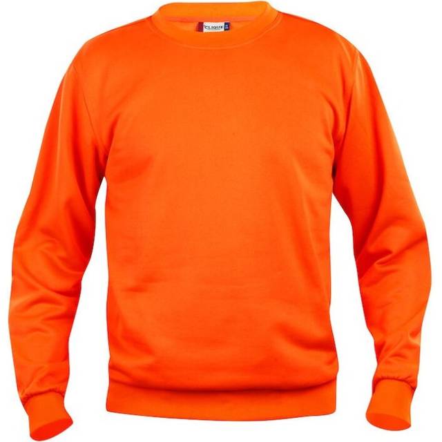 (XXL, Visibility Orange) Clique Unisex Adult Basic Round Neck Sweatshirt