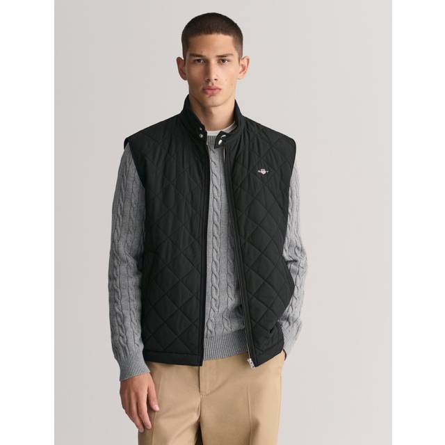 GANT Herr Quiltad Windcheater väst (S)