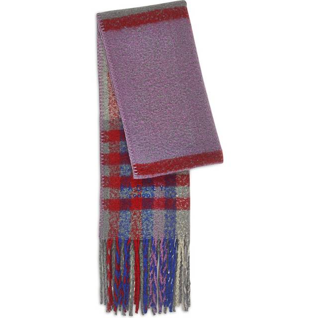 Radley London Women's Fabric Womens Fluffy Check Scarf - Grey
