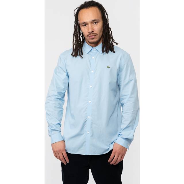 Poplin Long Sleeve Shirt - sky blue - 40