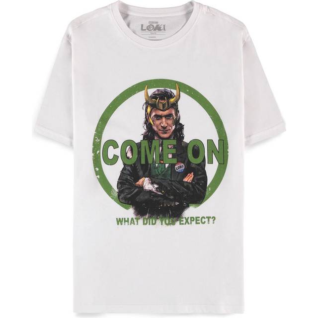 MARVEL COMICS Loki Come On! What Did You Expect T-Shirt - White / M