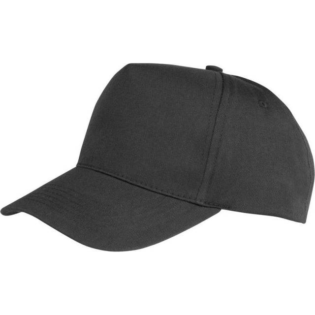 Result RC84X Core Boston 5 Panel Printers Cap COLOUR: Black