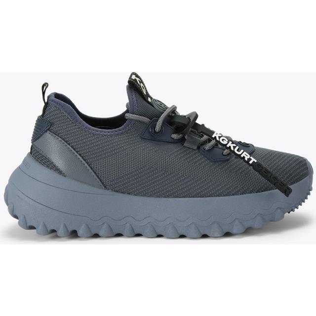 KG Kurt Geiger Womens Lowell Knit Sneakers - Dark Grey Fabric - Size UK 3