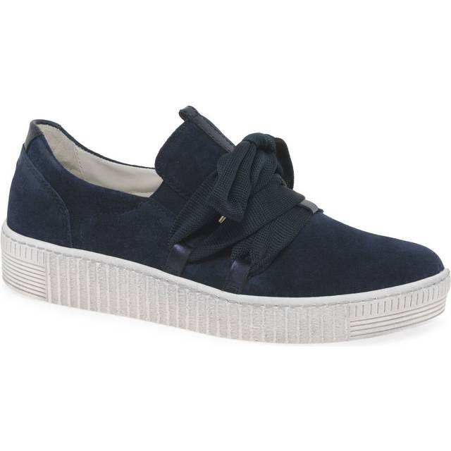 Gabor Waltz Womens Casual Trainers Colour: Marine Suede, Size: 4