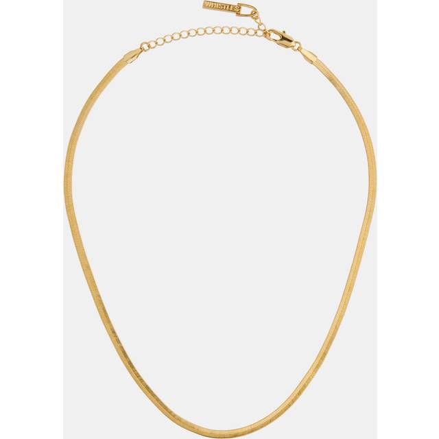 Whistles Flat Snake Chain Necklace - ONE SIZE, GOLD/MULTI