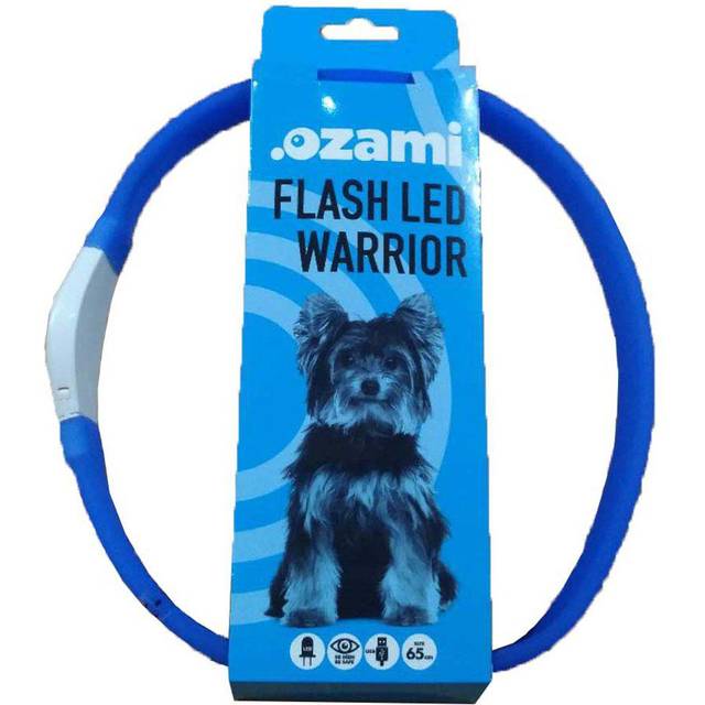 Ozami Hundhalsband Flash Led - 65cm Blå