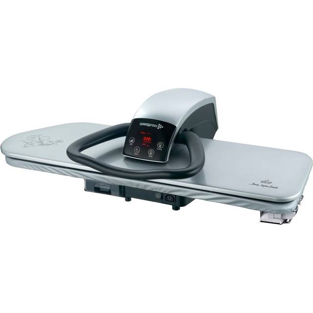 (Silver, 100HD, 101cm, 2,600watt) Steam Ironing Press Heavy Duty Professional by Speedypress (+ FREE Iron Attachment, Anti-Scale Water Filter, Replace
