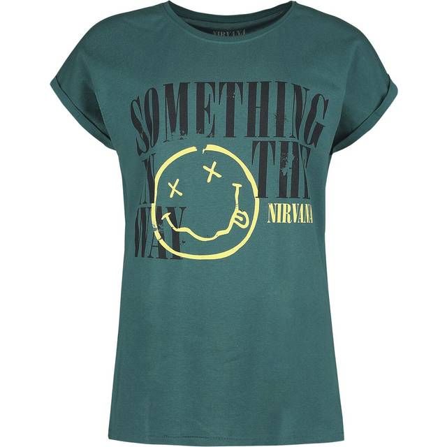 Nirvana T-shirt - Something In The Way - S XXL - f&#xF6;r Dam - bl&#xE5;