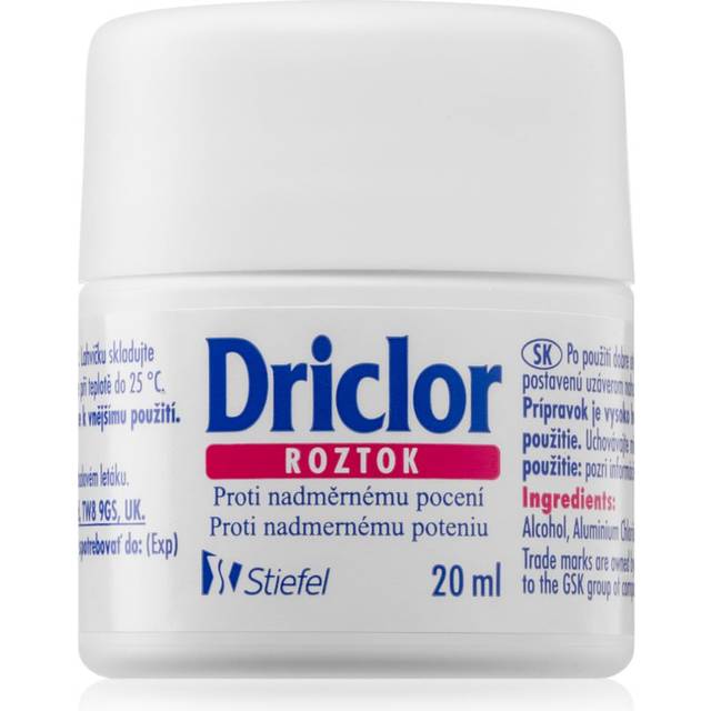 Driclor Solution Roll-on antiperspirant För att behandla överdriven svettning 20 ml