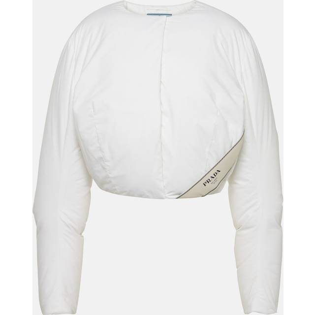 Prada Cropped cotton down jacket