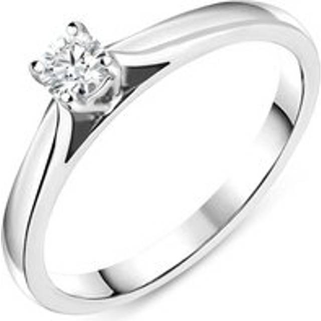 Platinum 0.20ct Diamond Solitaire Ring