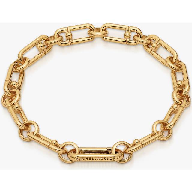 Rachel Jackson London Medium Stellar Hardware Chain Bracelet, Gold