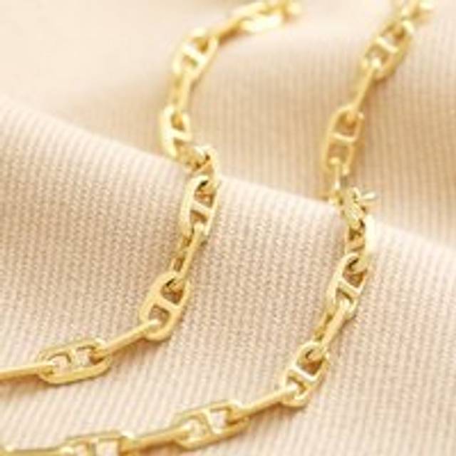 Anchor Chain Necklace in Gold - gold - one size
