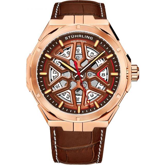 Swiss Automatic Gio 379 41mm Skeleton - Metallics - One Size