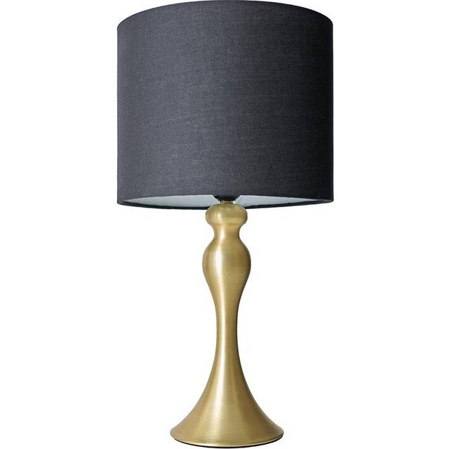 Valuelights Matt Gold Table Lamp In Metallic Gold - One Size