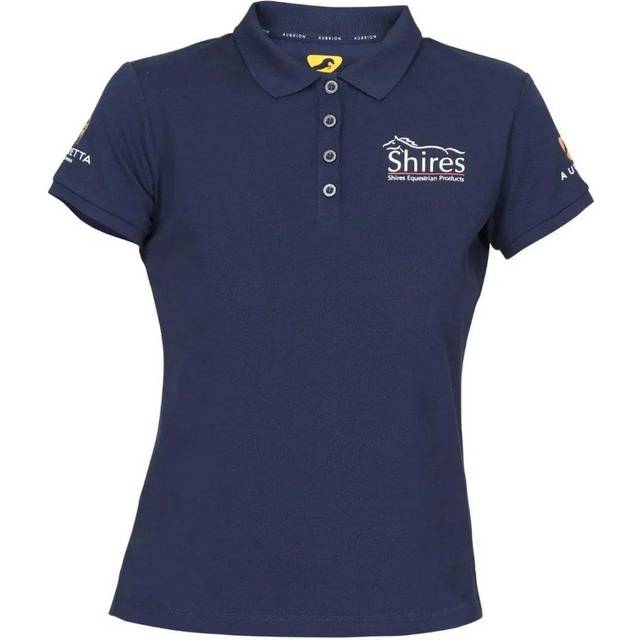 Aubrion mens logo polo shirt