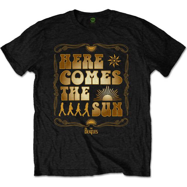 (S, Black) The Beatles Unisex Adult Here Comes The Sun Back Print T-Shirt
