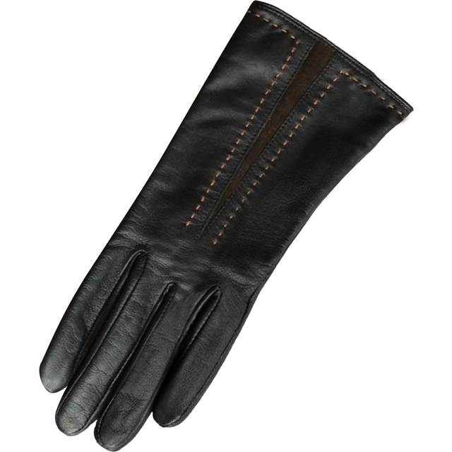 (M, Black/Brown) Eastern Counties Leather Womens/Ladies Sadie Contrast Panel Gloves