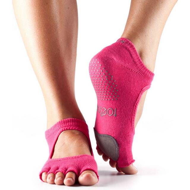 (XS, Pink) Toesox Womens/Ladies Half Toe Plie Dance Socks