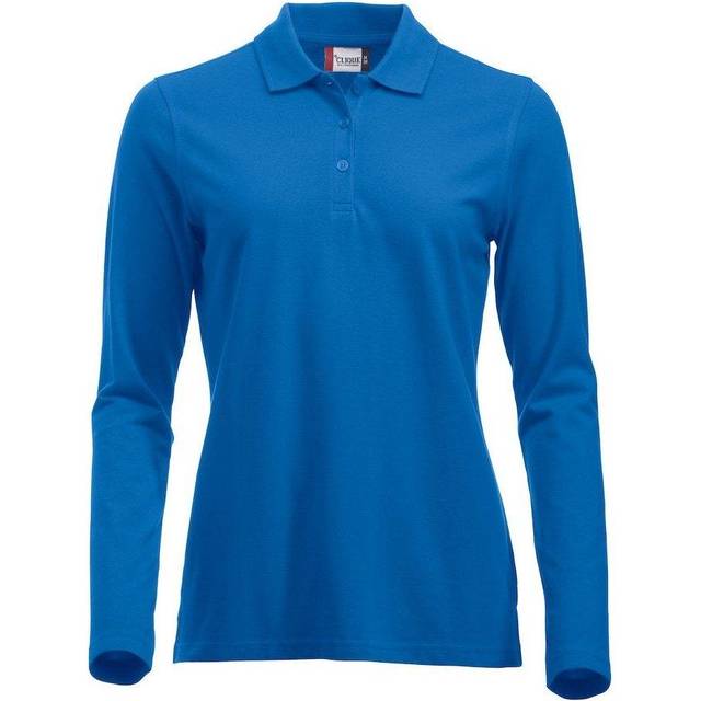 (M, Royal Blue) Clique Womens/Ladies Classic Marion Long-Sleeved Polo Shirt