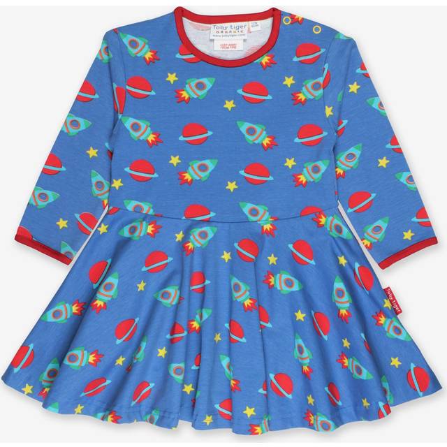 Organic Space Print Skater Dress - 4-5y / 110cm