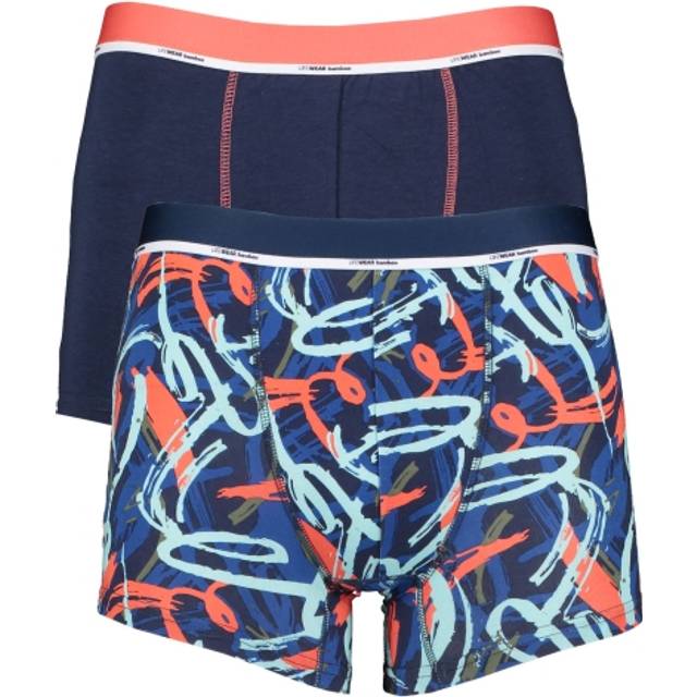 2-Pack Life Wear Kalsonger Bambu Blå/Röd