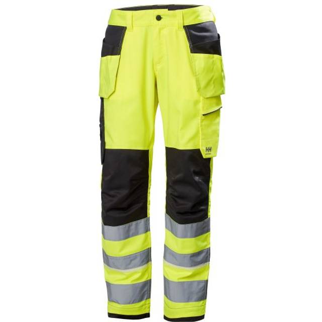 Helly Hansen Workwear Uc-Me Construction Trouser CL2 Hi-Vis Yellow/Ebony EU Size - Hi Vis Yellow/Ebony