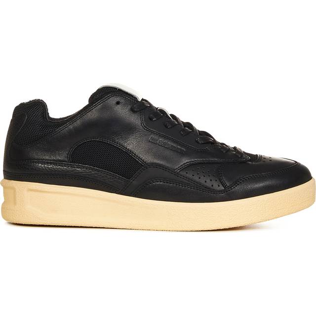 Jil Sander Black Perforated Sneakers - 002 - BLACK/ECRU - IT 39