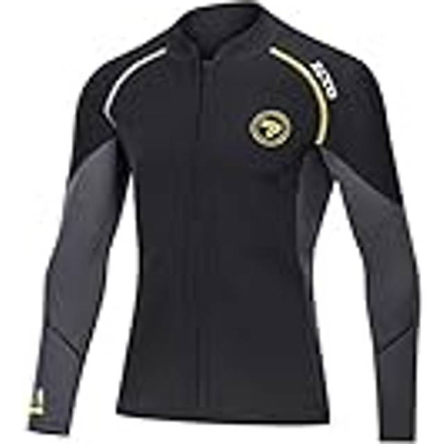 Wetsuit Top Men's 1.5mm Neoprene Wetsuits Jacket Front Zipper Long Sle