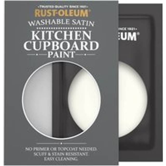 Rust-Oleum Kitchen Cupboard Satin Finish Tester Sachet - Porcelain 10ml - Porcelain - White