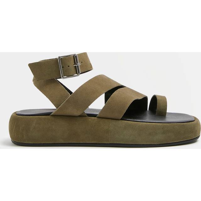 River Island Womens Khaki Flatform Gladiator Sandals - 8