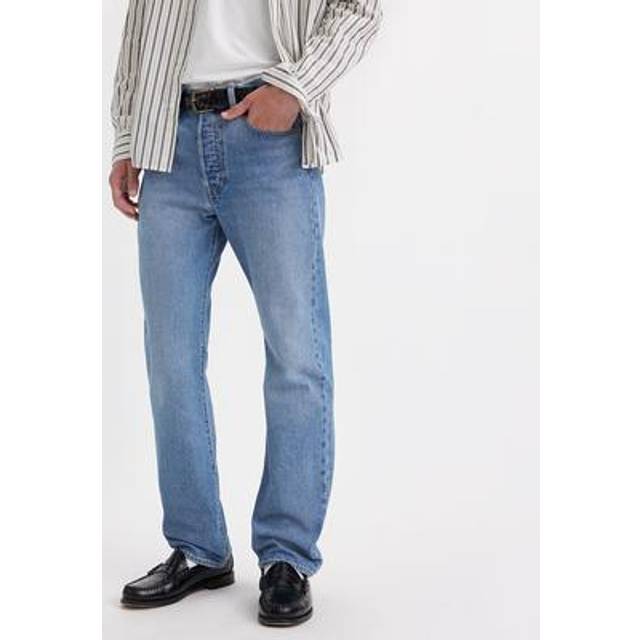 Levi's 501&reg; Original Straight Fit Jeans - Chemicals - Blue, Blue, Size 34, Inside Leg Regular, Men -  inside leg REGULAR,34