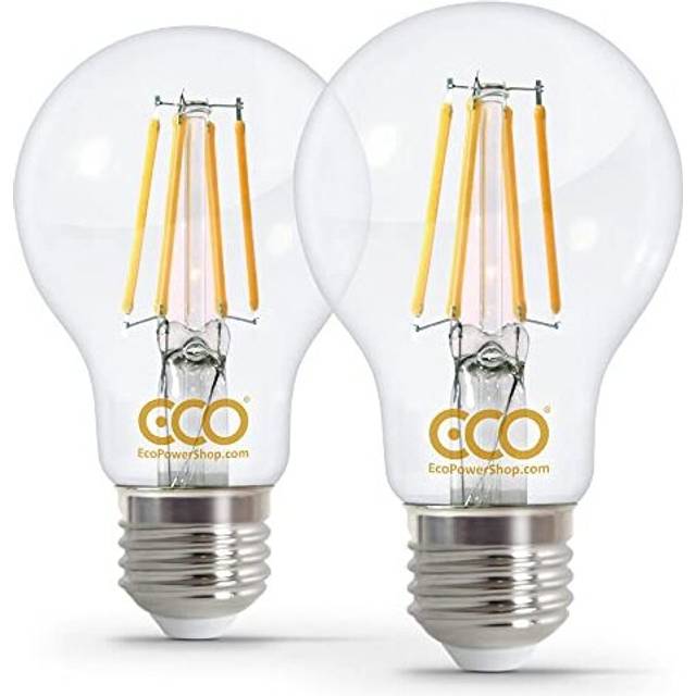 ECO 40W Energy Saving Light Bulb, Low Energy 4W Filament LED, 400 Lumen, Clear Glass, Warm White (2700K), E27 Edison Screw, 25000Hrs Lifetime.