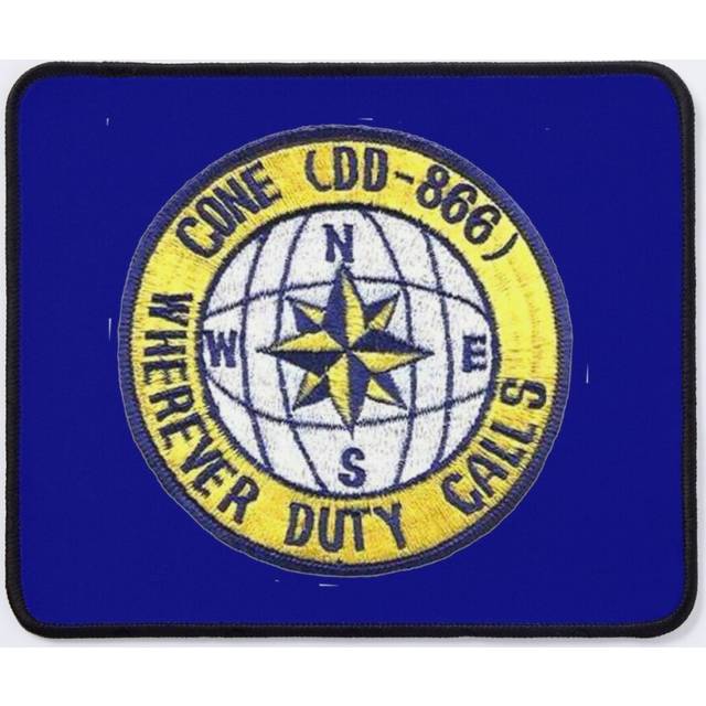 Mouse Pad USS CONE (DD-866) SHIP'S STORE 11.8 x 9.8 inch Computer Mat Gaming Office Mousepad