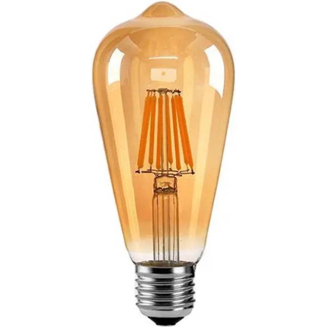 ST64 LED 2W 4W 6W 8W 10W 12W Dimmable Gold Filament Bulb E27 B22 Light 220V 110V Vintage Edison Lamp Retro Gold Glass Appearance