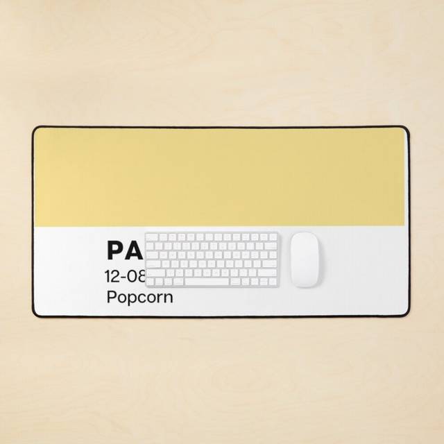 Desk Mat Pantone Popcorn Large Gaming Mouse Pad 35x16 inch