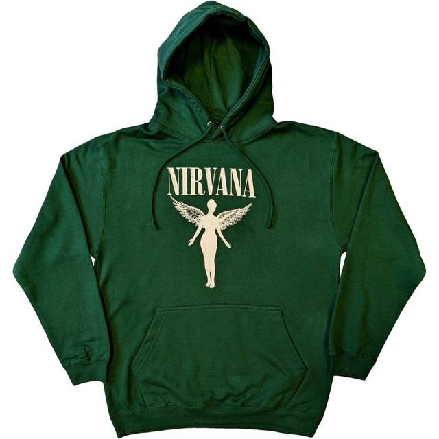 Nirvana Unisex Adult Angelic Mono Hoodie XL green