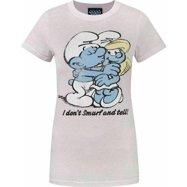 Junk Food Womens/Ladies Smurf And Tell The Smurfs T-Shirt