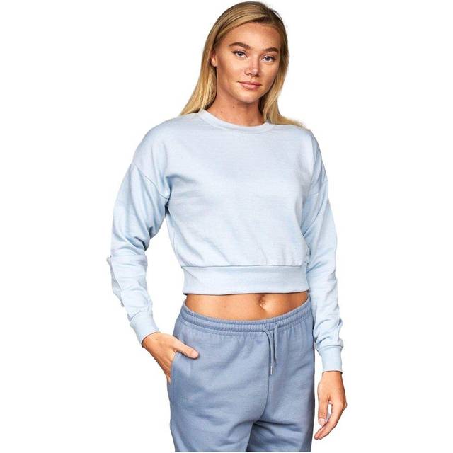 Juice Dam/Dam Catalina Crew Neck Crop Sweatshirt L blå