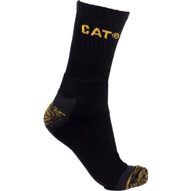 Caterpillar Mens Premium Work Socks (Pack of 3) 11 UK-14 black