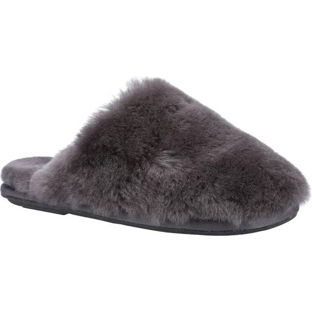 (7 UK, Grey) Cotswold Womens/Ladies Salperton Sheepskin Lined Slippers