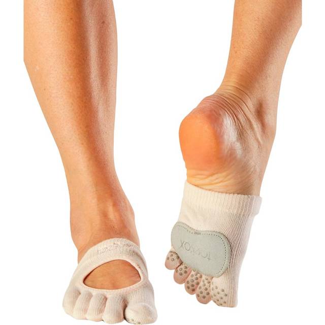 (3.5 UK-5.5 UK, Sweet Pea) Toesox Womens/Ladies Releve Leather Dance Socks