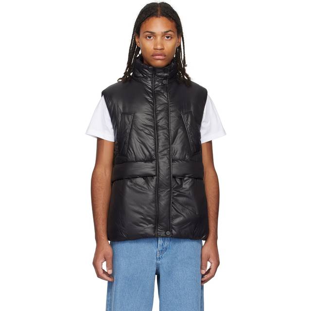 GANNI Black Padded Vest - 099 Black - XS-S